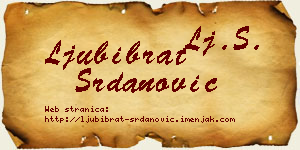 Ljubibrat Srdanović vizit kartica